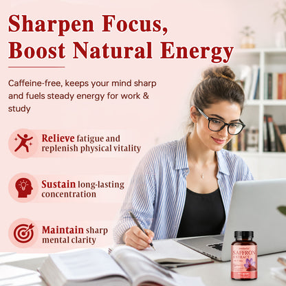 SresXrefas® Saffron Extract 88.5 mg – Mood, Focus & Body Balance Support | 60 Capsules