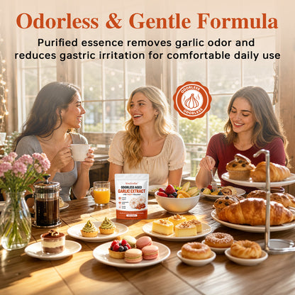 SresXrefas® Aged Garlic Extract with CoQ10 Ubiquinol – Odorless Garlic Supplement for Heart & Immune Support, 120 Softgels